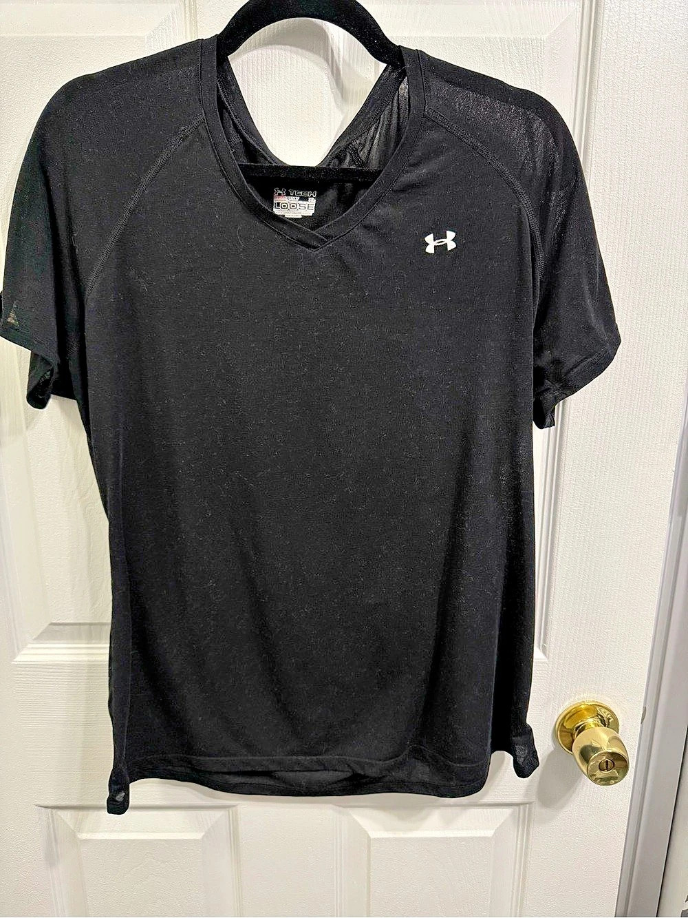 Under Armour Tech HeatGear Loose Short Sleeve Athletic Tee Black XL